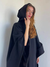 Hooded Woolen Blanket Coat
