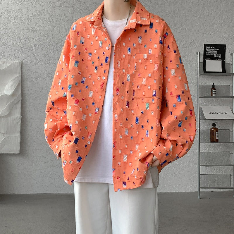 MOSAIC HEAVY BUTTONED JACKET