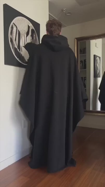 Hooded Woolen Blanket Coat video